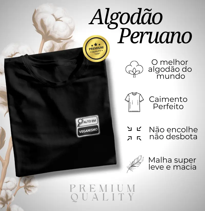 Algodão Peruano - Alto em veganismo