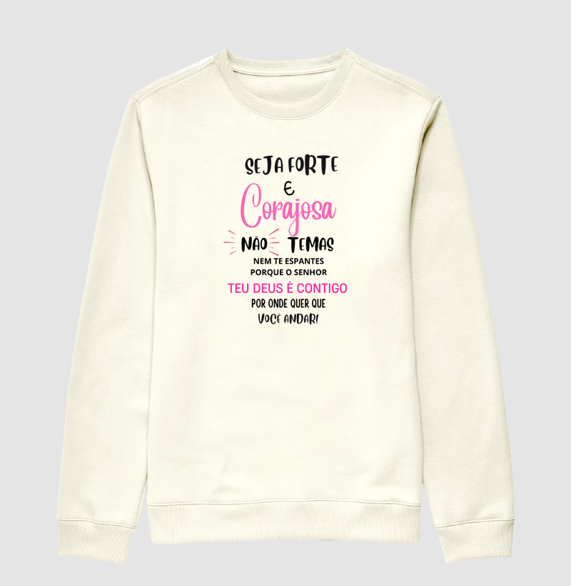 💪 Camiseta Cristã Feminina – Seja Forte e Corajosa ✨