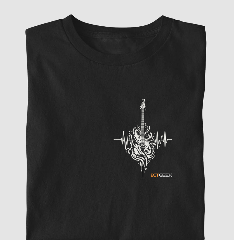 Camiseta Infantil Heartbeat Rock