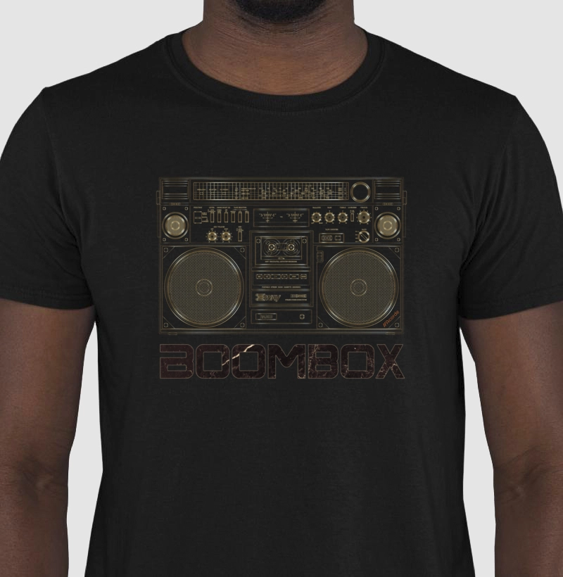 Camiseta Boombox Retrô