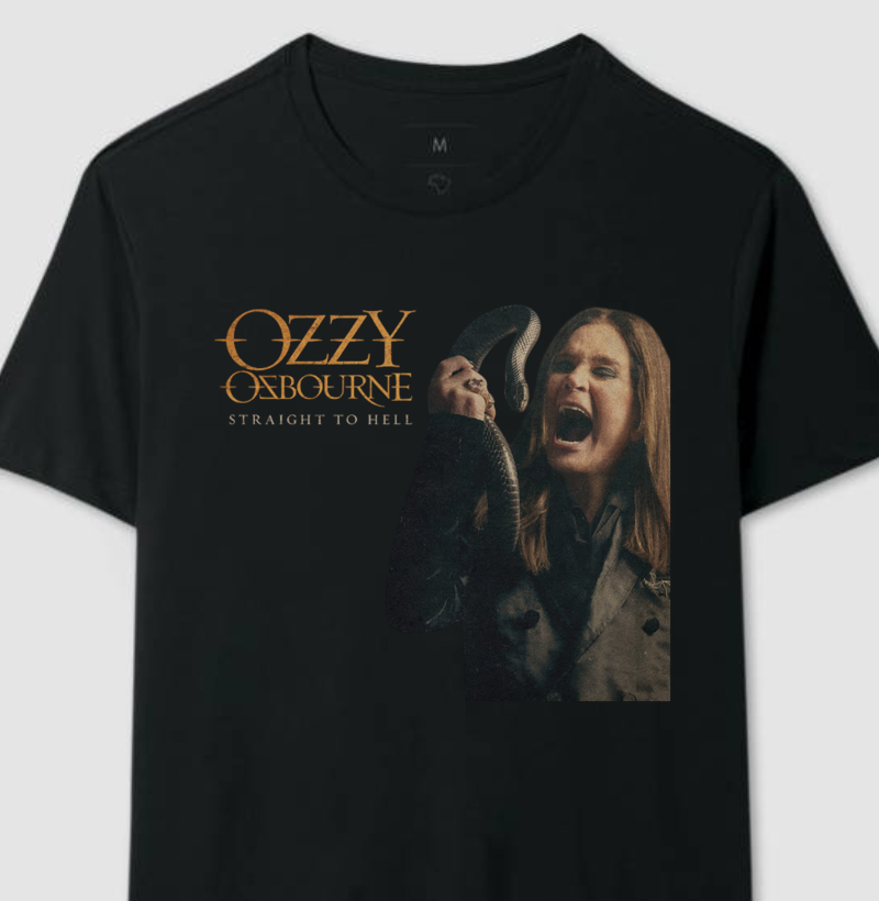 Camiseta Ozzy Osbourne - Straight to Hell