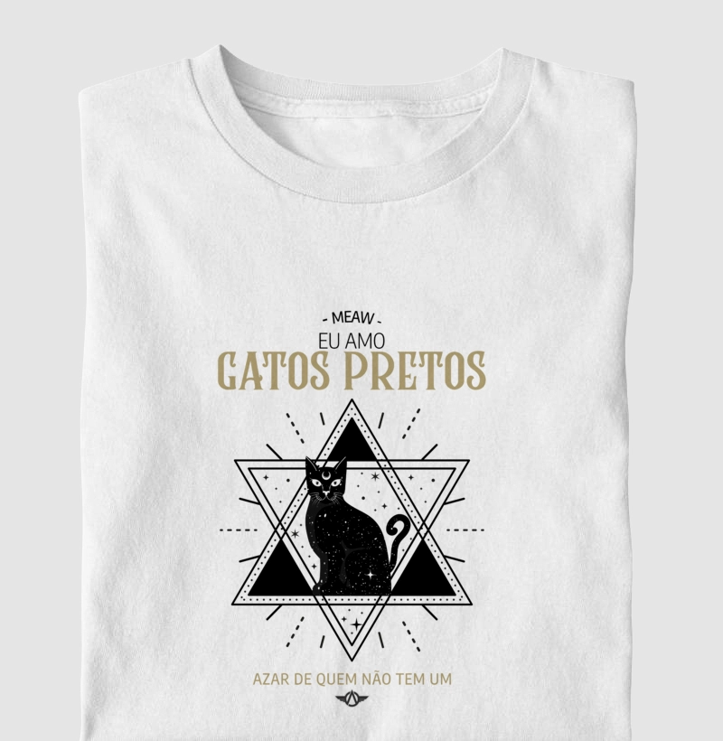 Camiseta Amo gato preto