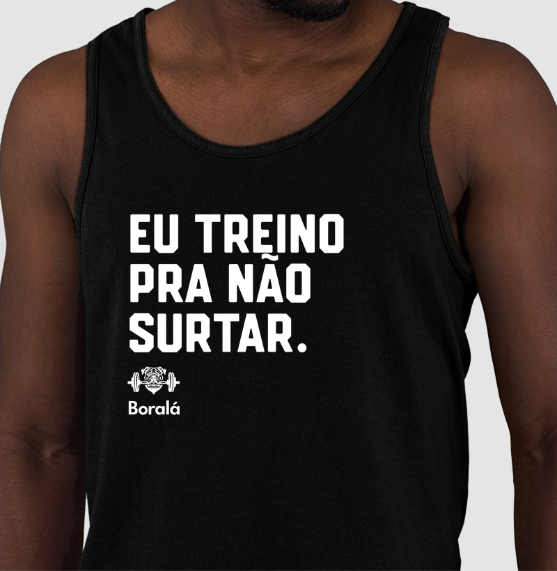Eu treino pra não surtar - Cor: Preta