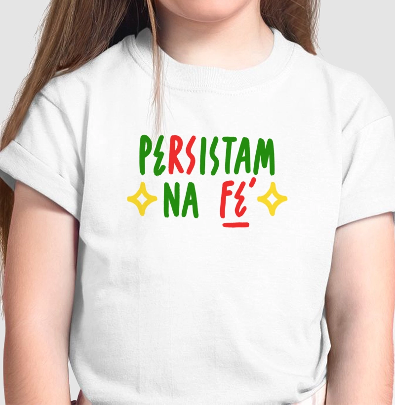 CAMISETA INFANTIL NA FÉ - POR FELIPE GUGA