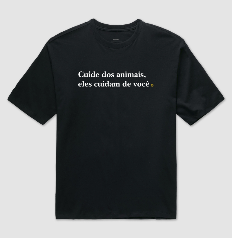 Camiseta Kids Eles cuidam de você.
