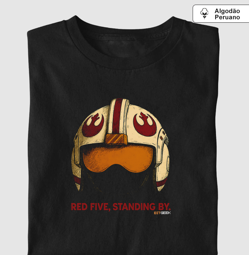 Camiseta Algodão Peruano Red Five