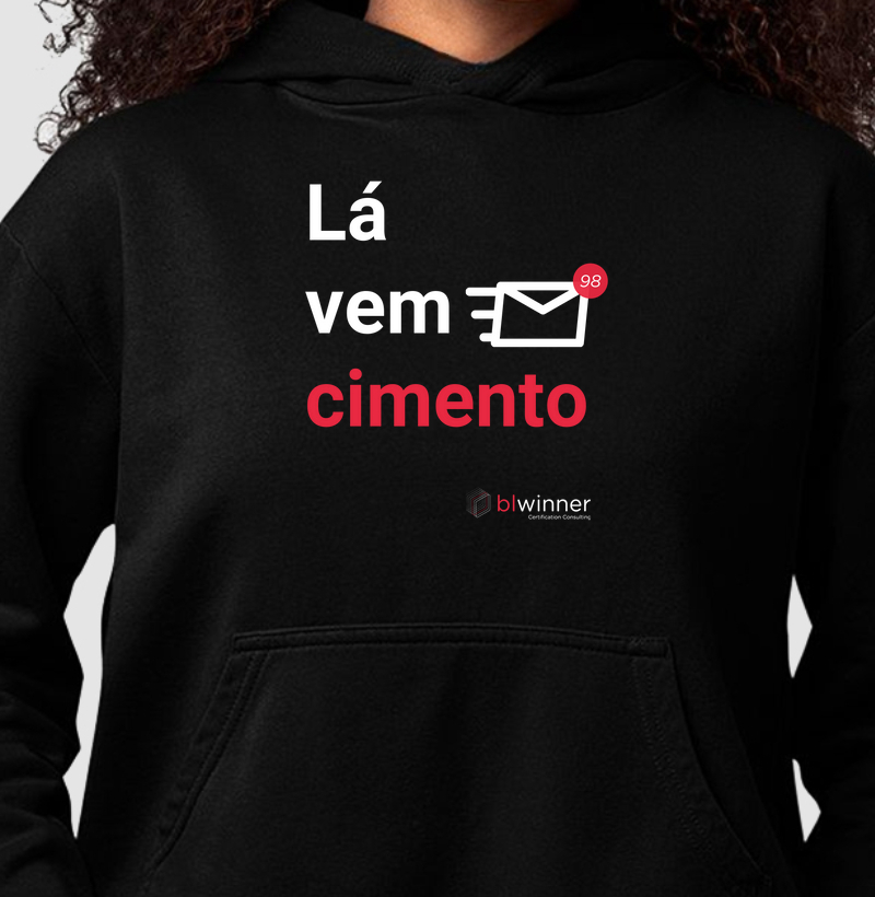 Hoodie Moletom Unissex Lá vem Cimento