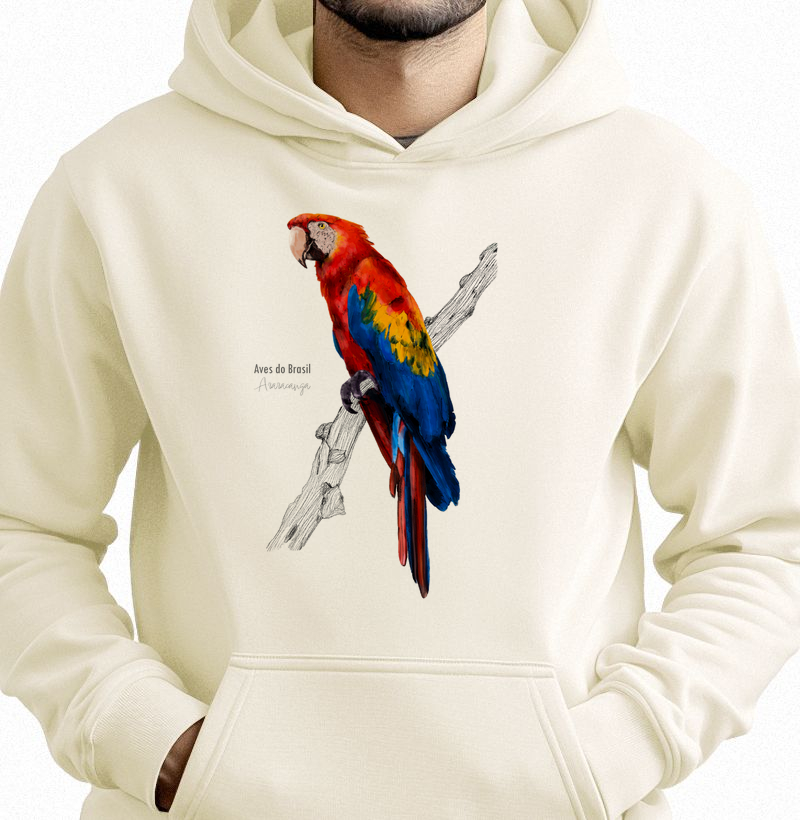 Aves do Brasil II - Araracanga - Moletom Hoodie