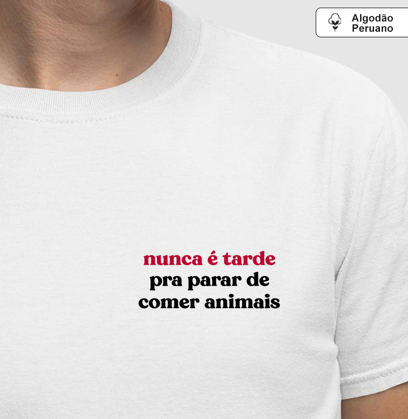 Nunca é tarde pra parar de comer animais (Minimal)