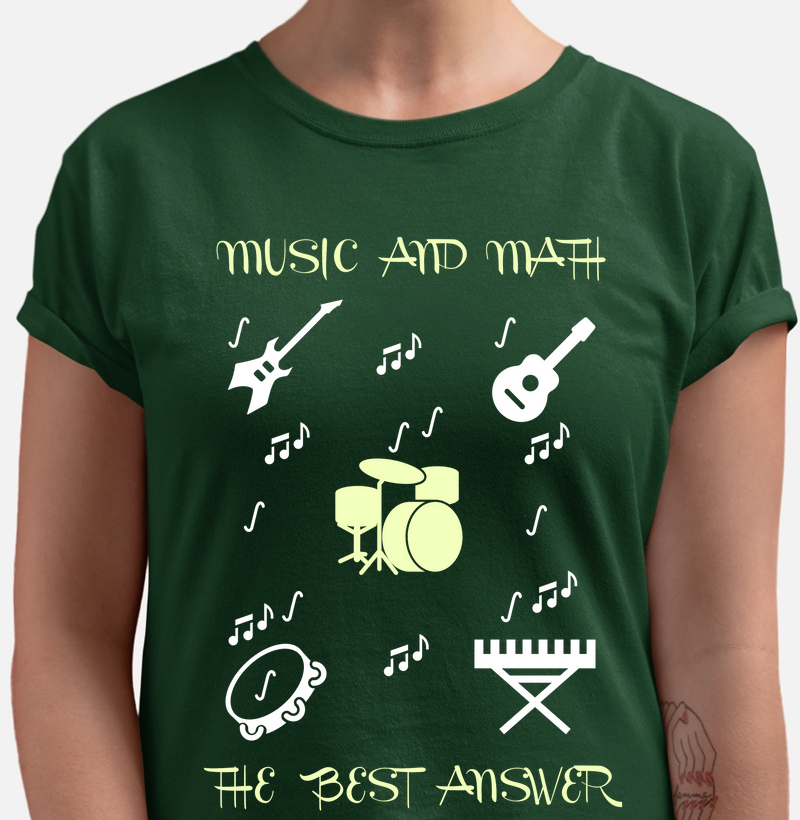 Camiseta Music and Math