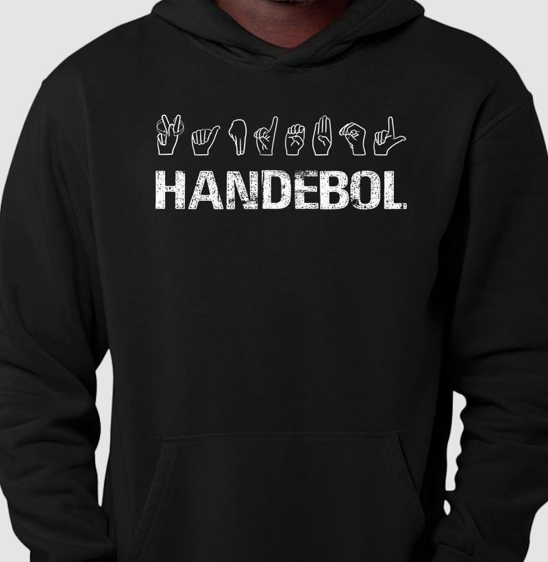 Hoodie Slim de Handebol - Handebol em Libras Masc.