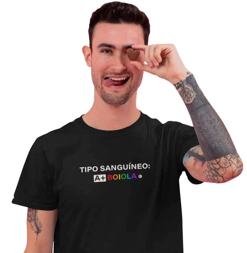 Camiseta TIPO SANGUÍNEO