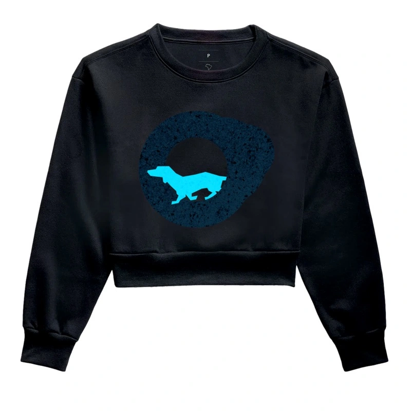 Moletom Cropped Dachs - Túnel Ocean Blue