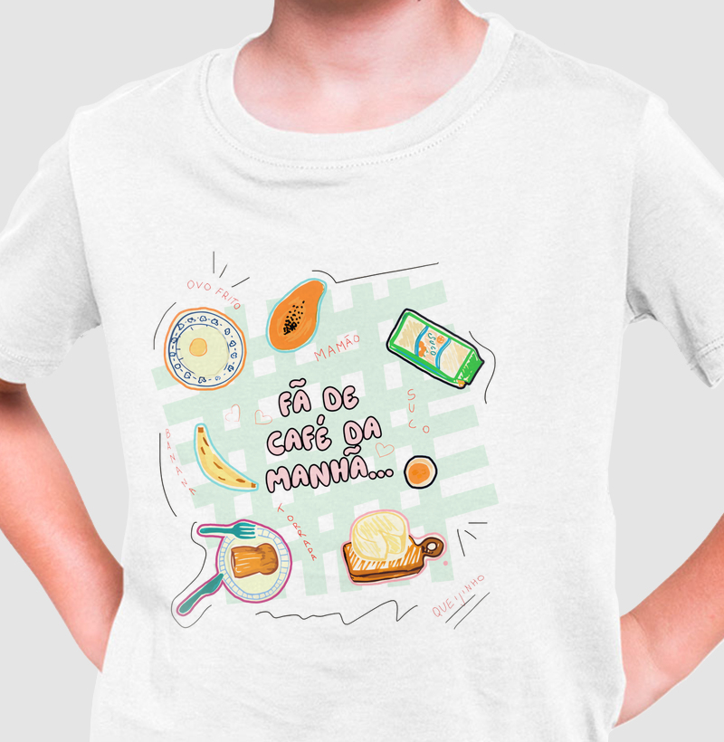 Camiseta Fã de Café da Manhã