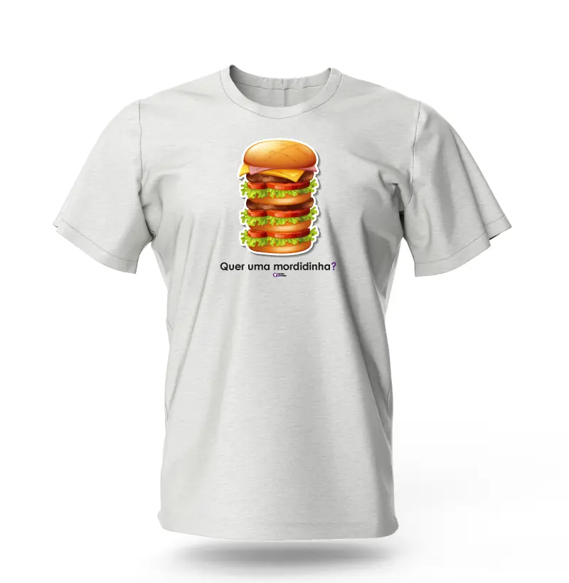 Camisa com Frase - Quer uma mordidinha?