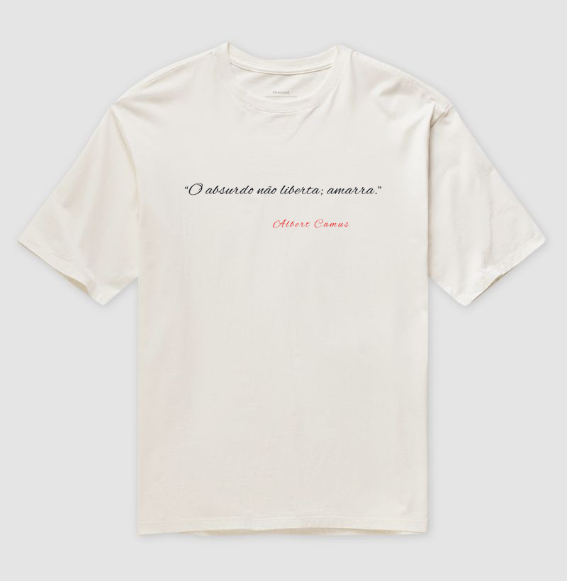 Camiseta Oversized Albert Camus
