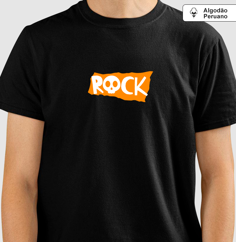 Camiseta Rock Minimalista em Algodão Peruano