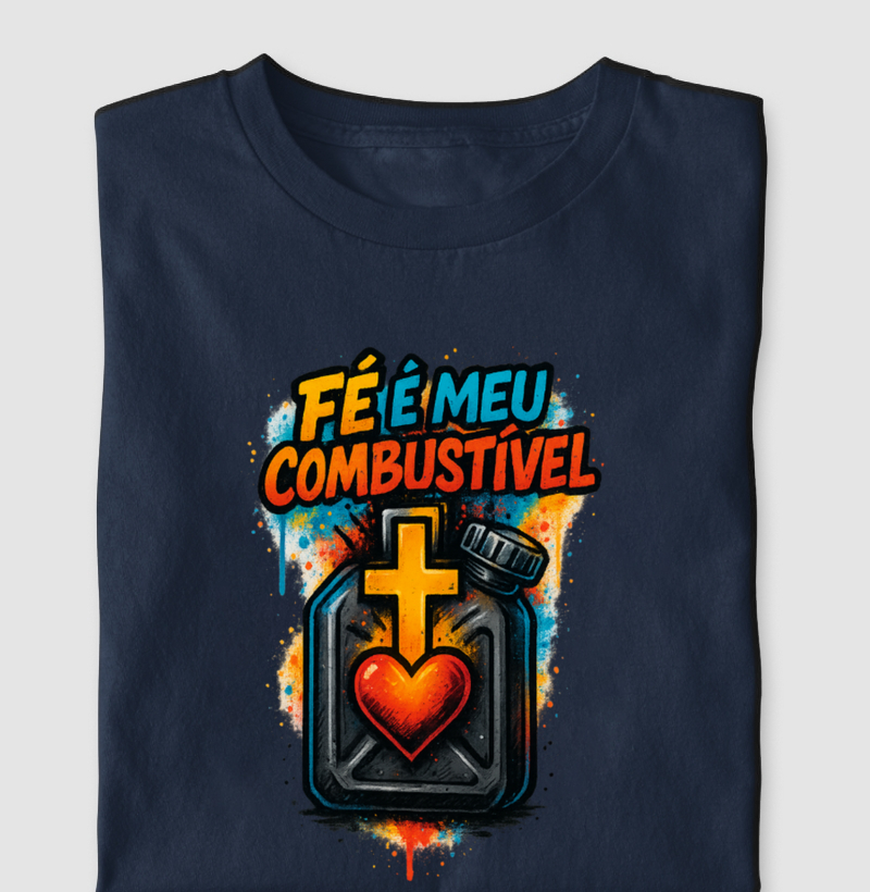 Camiseta Fé E Meu Combusivel