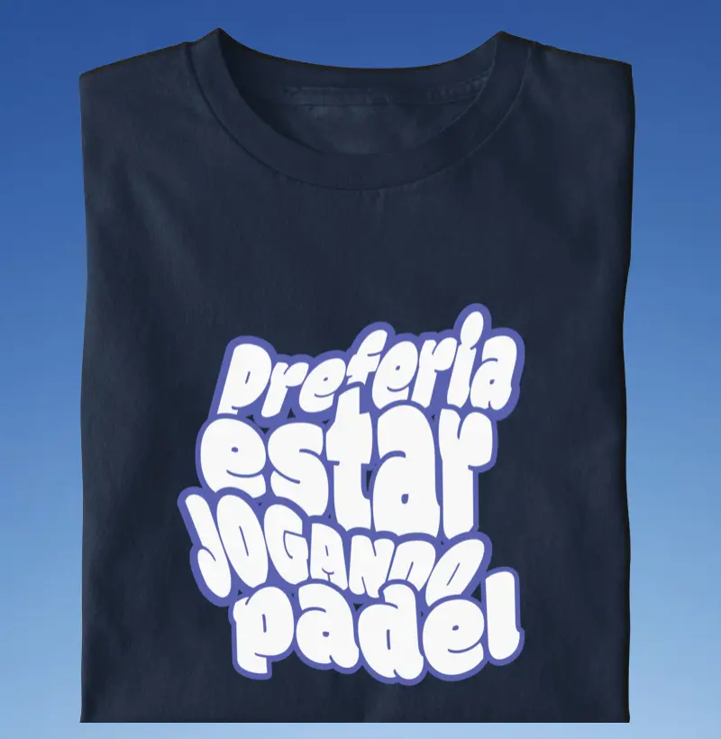 Preferia estar jogando padel
