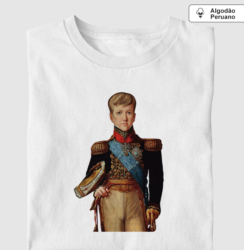 Camiseta Dom Pedro II — O Imperador Menino (1838)