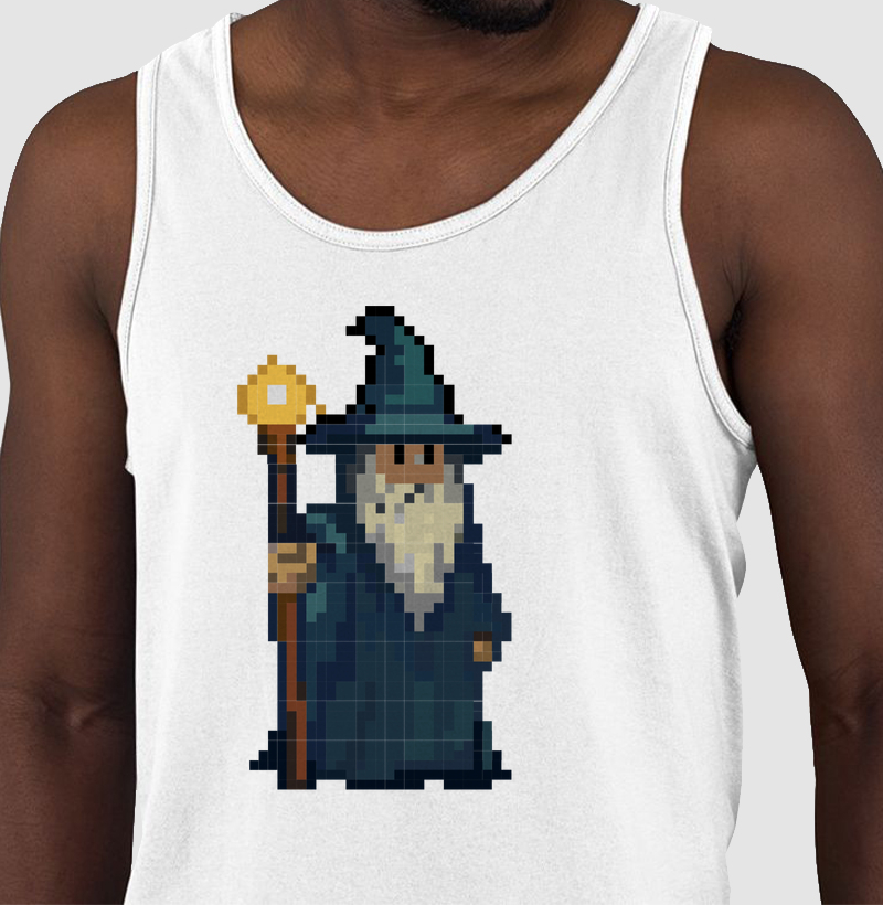 Arcane Pixel Wizard – Think Tee
