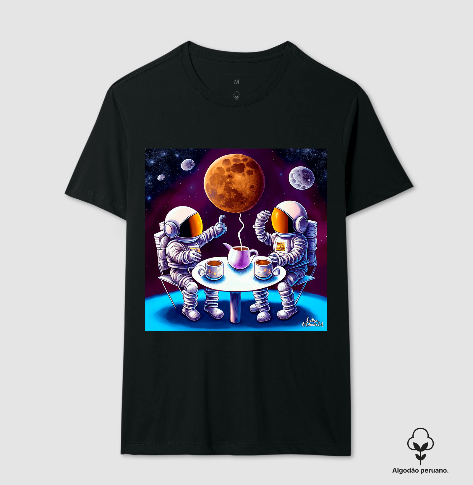 Astronautas Tomando Cafe no Espaço