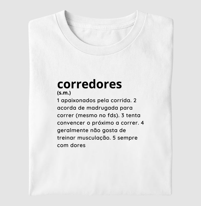 Camiseta Definição corredores