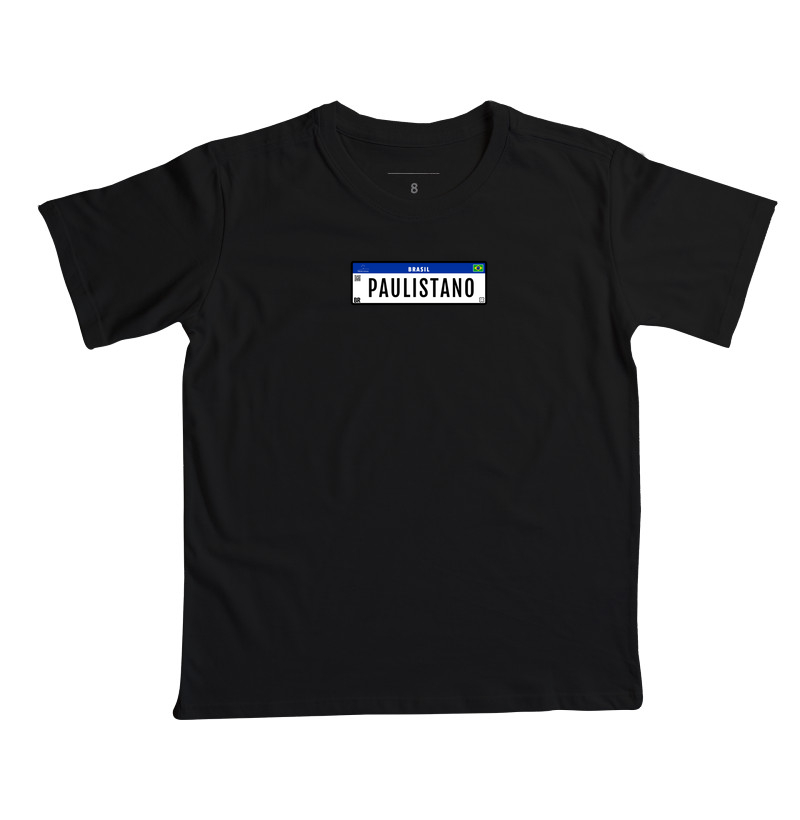Placa PAULISTANO Camiseta Infantil