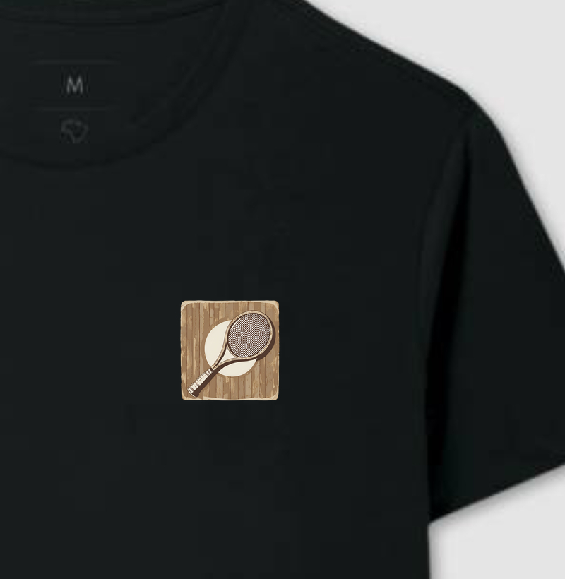 Raquete de madeira - minimalista