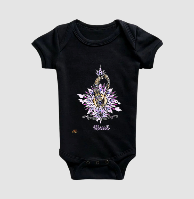 Camiseta Aruanda ê Instrumento de Nanã Sabedoria Ancestral em Estampa Exclusiva