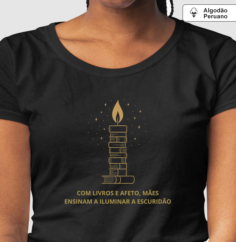 Camiseta Algodão Peruano | Com livros e afeto