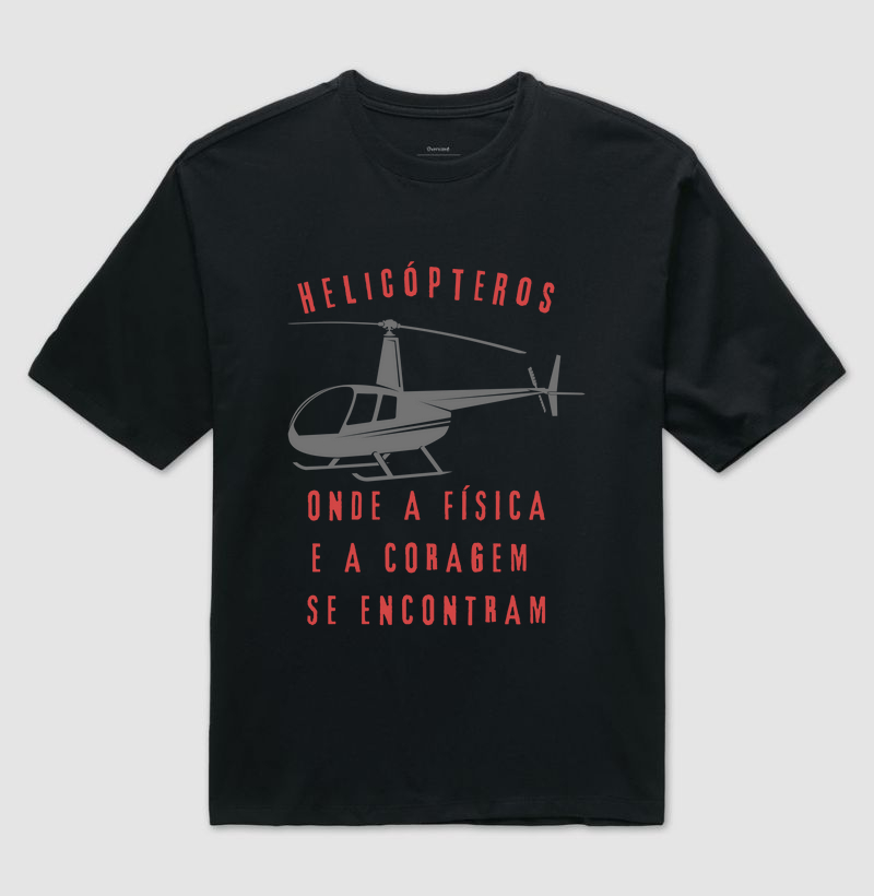 Camiseta Helicóptero e Física