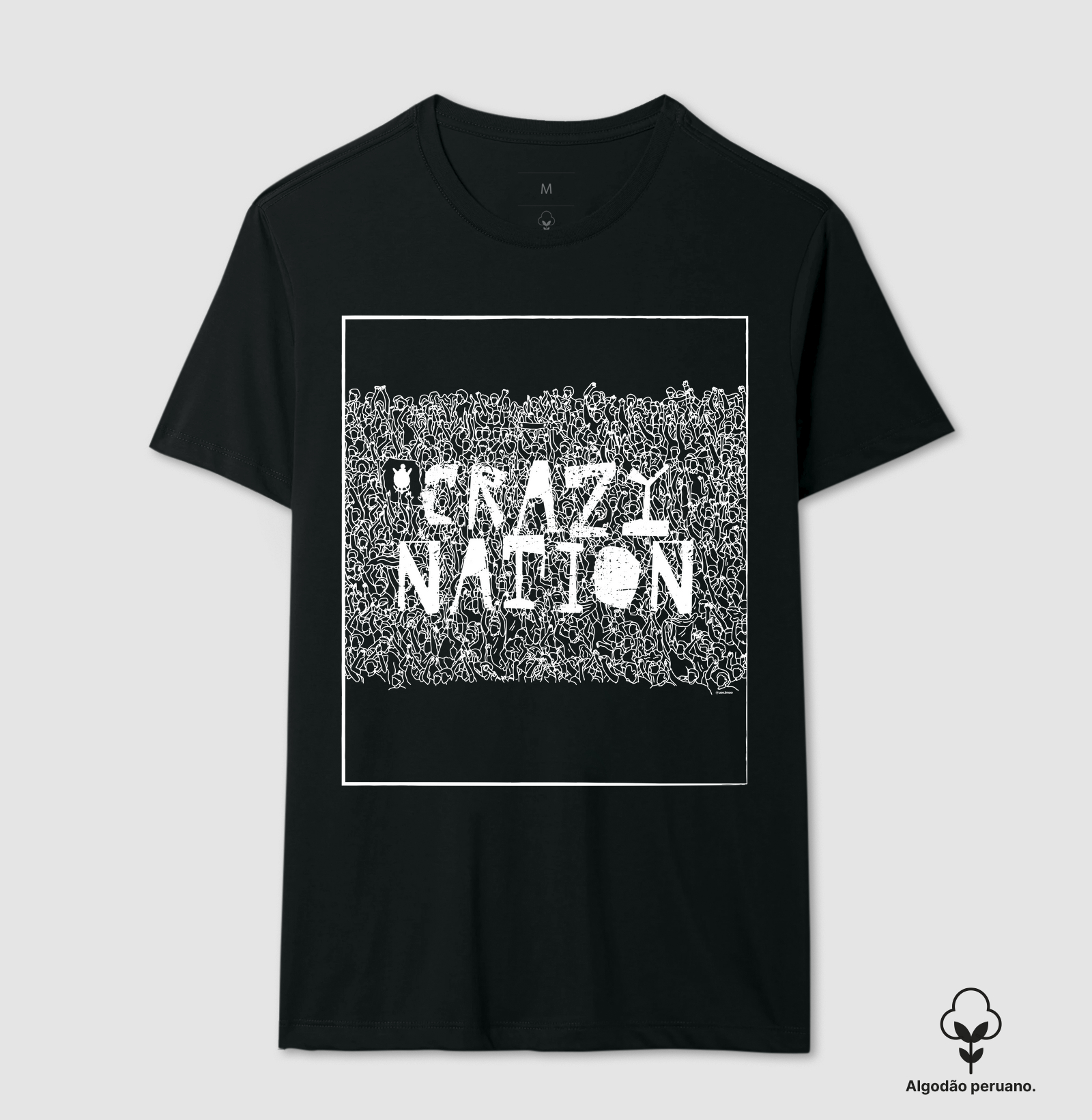Camiseta Algodão Peruano - Crazy Nation