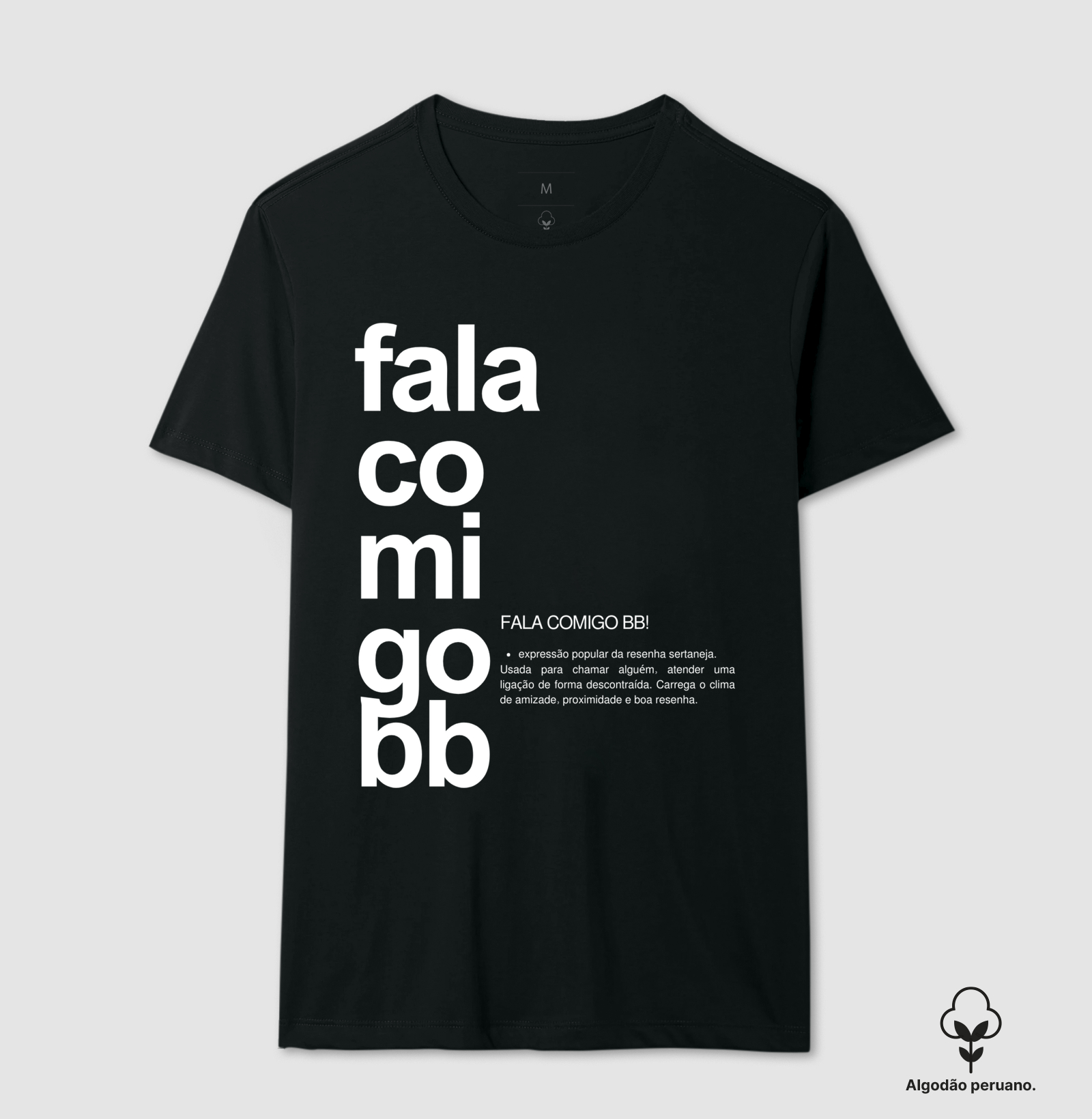 Camiseta Fala Comigo BB - Preta 