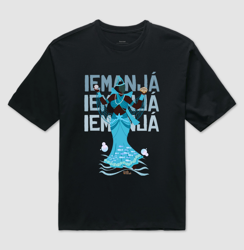 Camiseta Oversized Iemanjá Maria Patuá