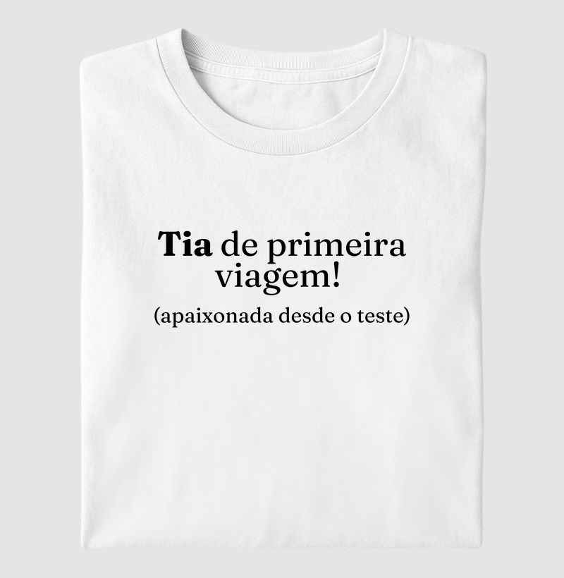 Tia de primeira viagem! (apaixonada desde o teste)