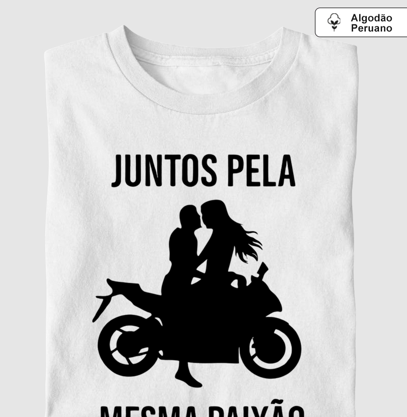 Juntos pela mesma paixão (tecido algodão peruano)