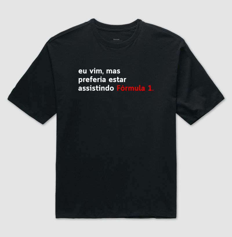 Preferia estar assistindo Fórmula 1