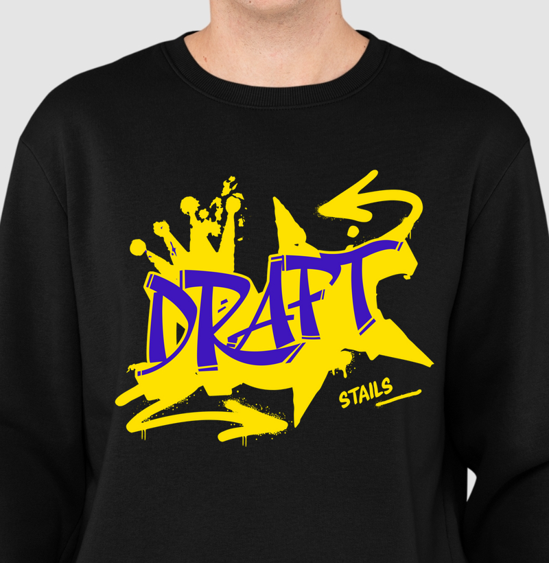 Suéter Moletom Draft Stails "Rabisco Livre"