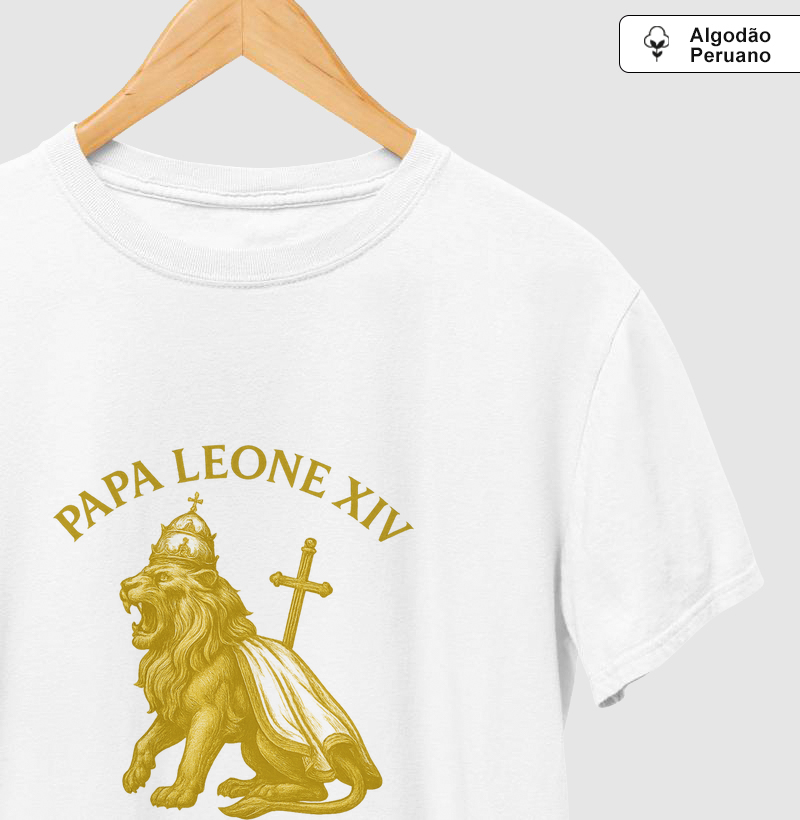 Camiseta Algodão Peruano Il Leone che ruggisce