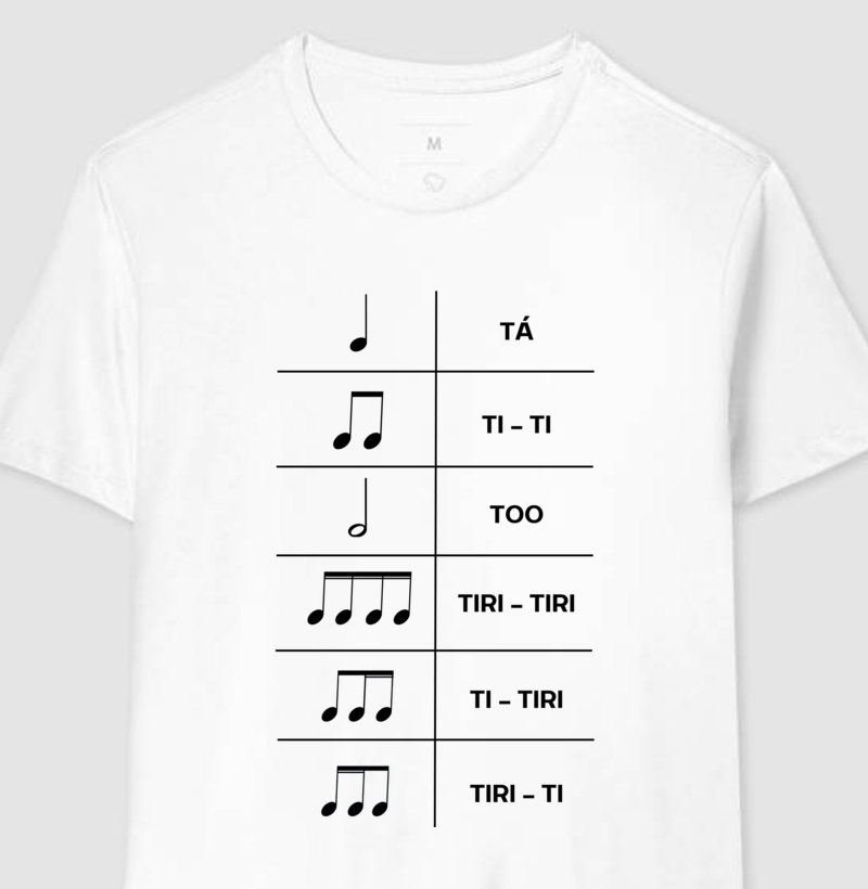 Camiseta Musical "Ritmos Kodaly"