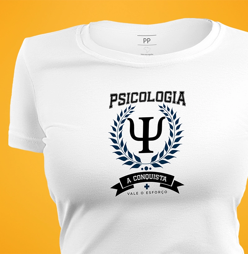 Camiseta Psicologia Conquista - feminina