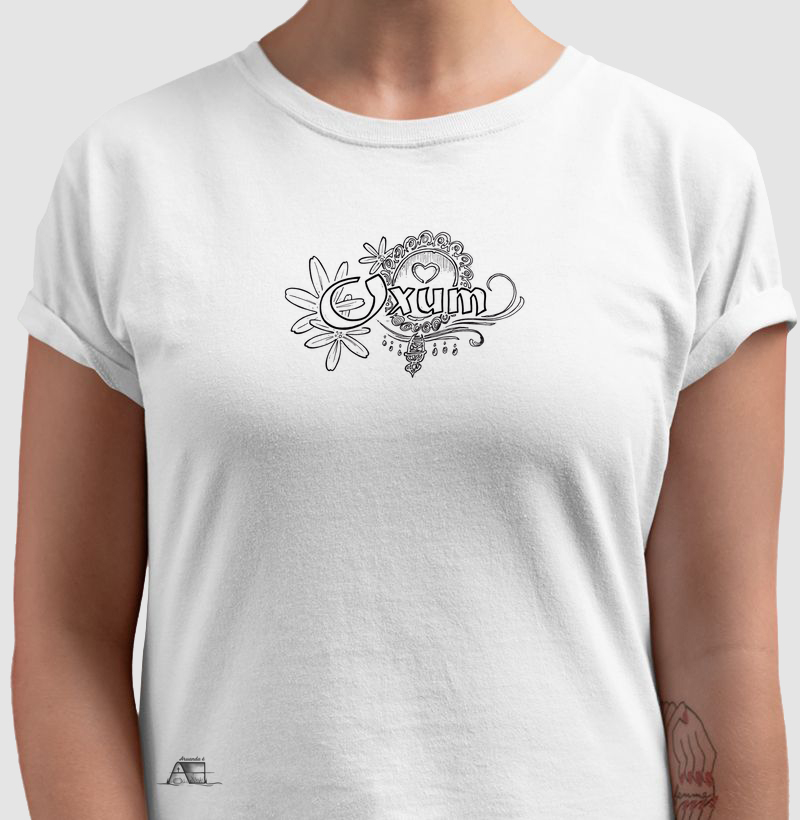 Camiseta Ferramenta de Oxum – A Doçura e o Amor