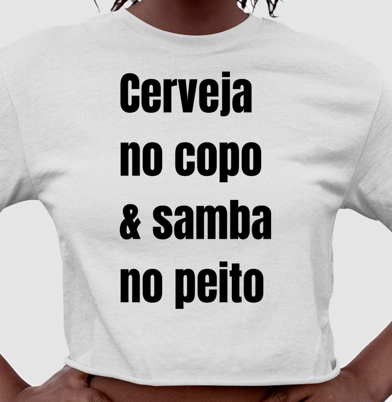 Camisa Cerveja no Copo