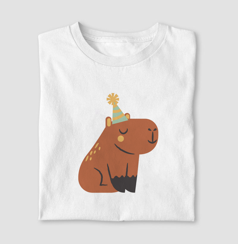 CAMISETA CAPIVARA - Coleção Fauna Brasileira