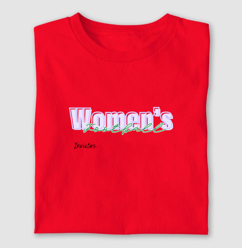 Camiseta Algodão Penteado - Women's Football