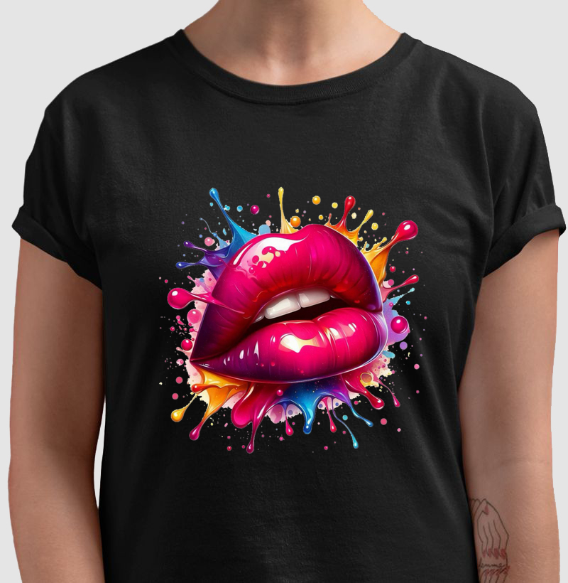 Camisa Neon Kiss