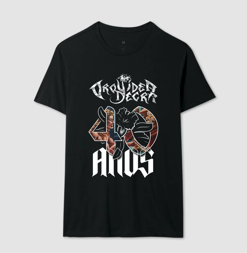 ORQUÍDEA NEGRA - Camiseta Comemorativa 40 ANOS