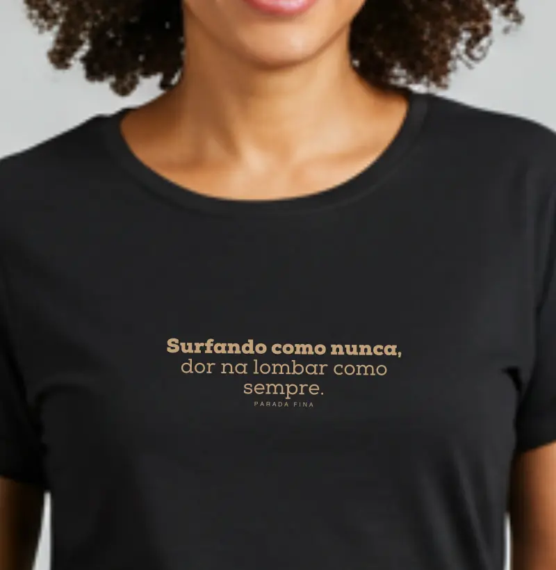 Surfando com nunca, dor na lombar como sempre Parada Fina