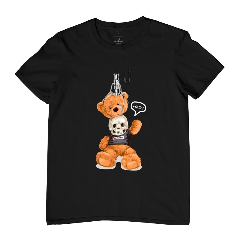 Camiseta Unissex Urso Caveira